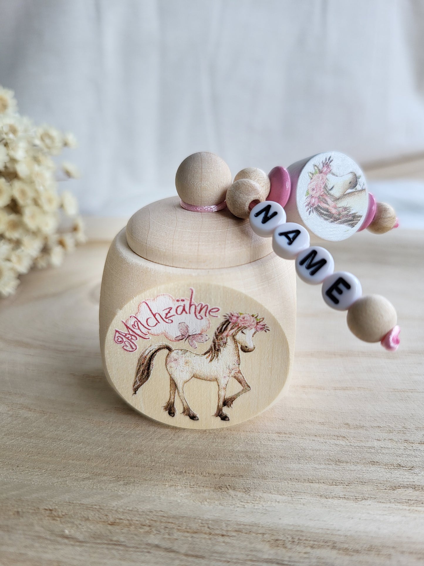 Milchzahndose Pony Personalisiert