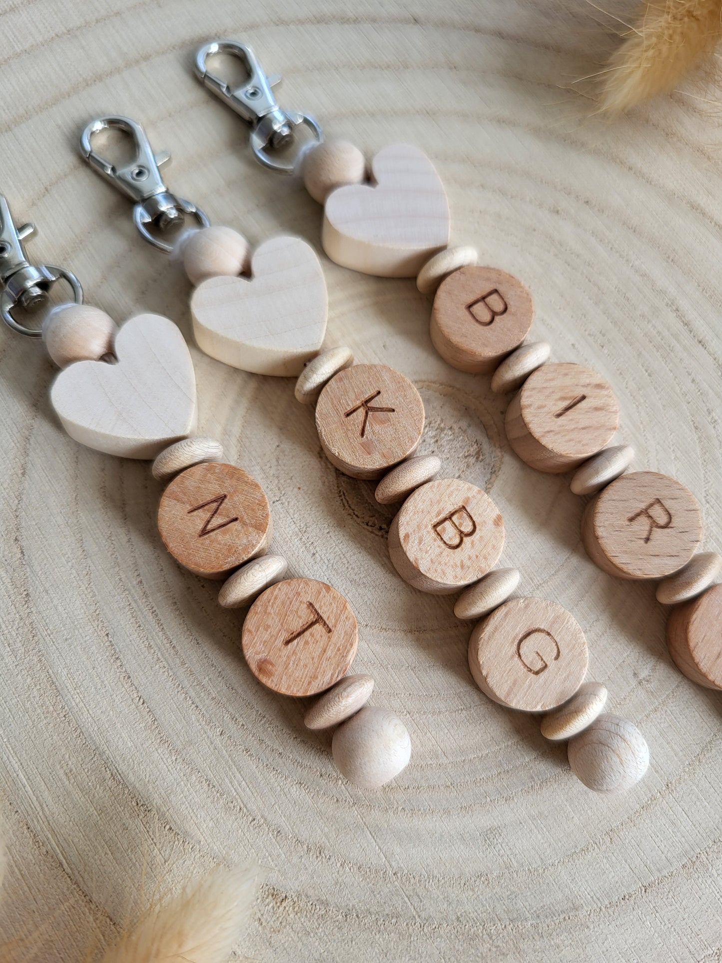 Anhänger Initialen Herz Rund