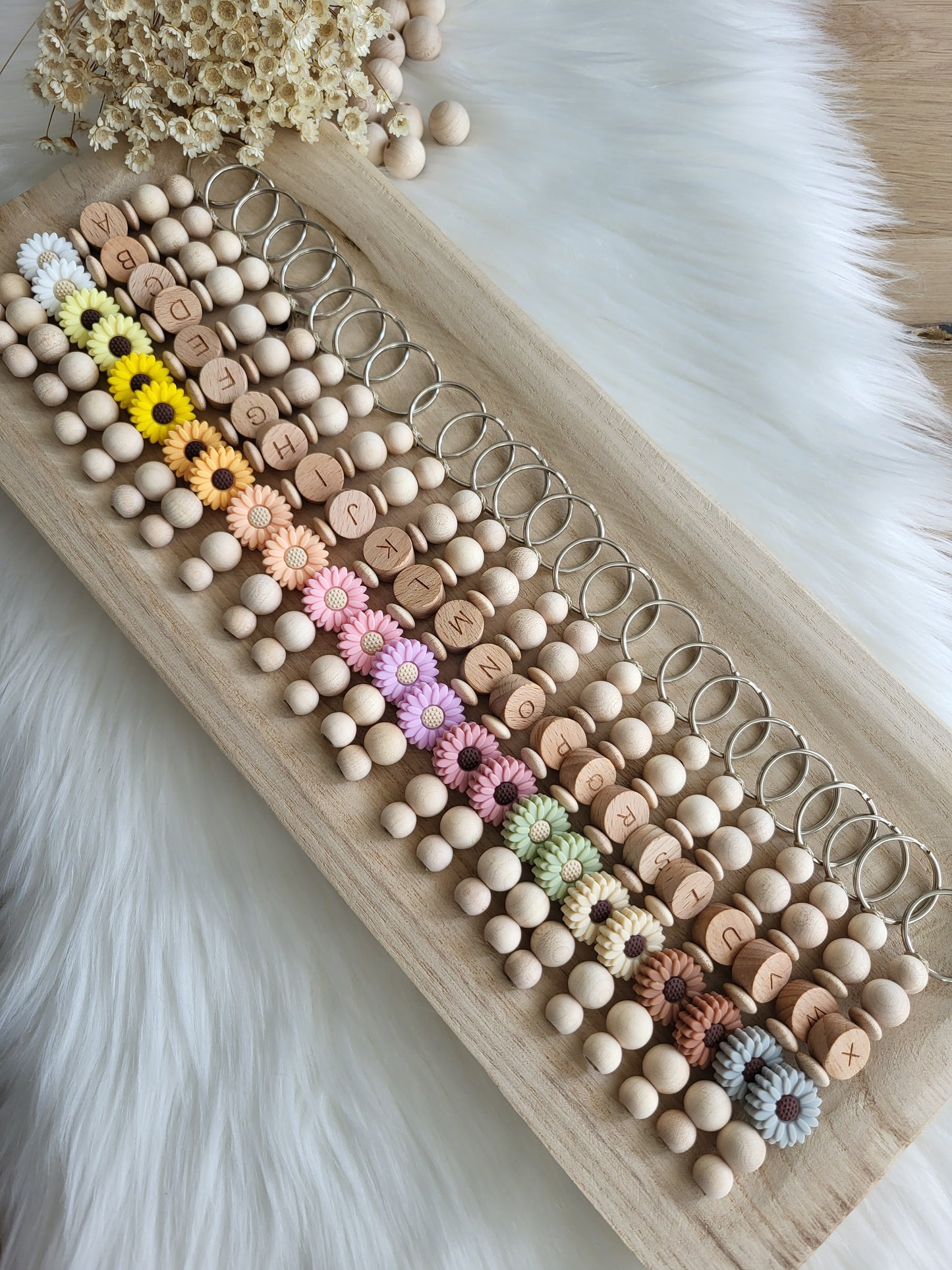 Anhänger Initialen Gänseblümchen