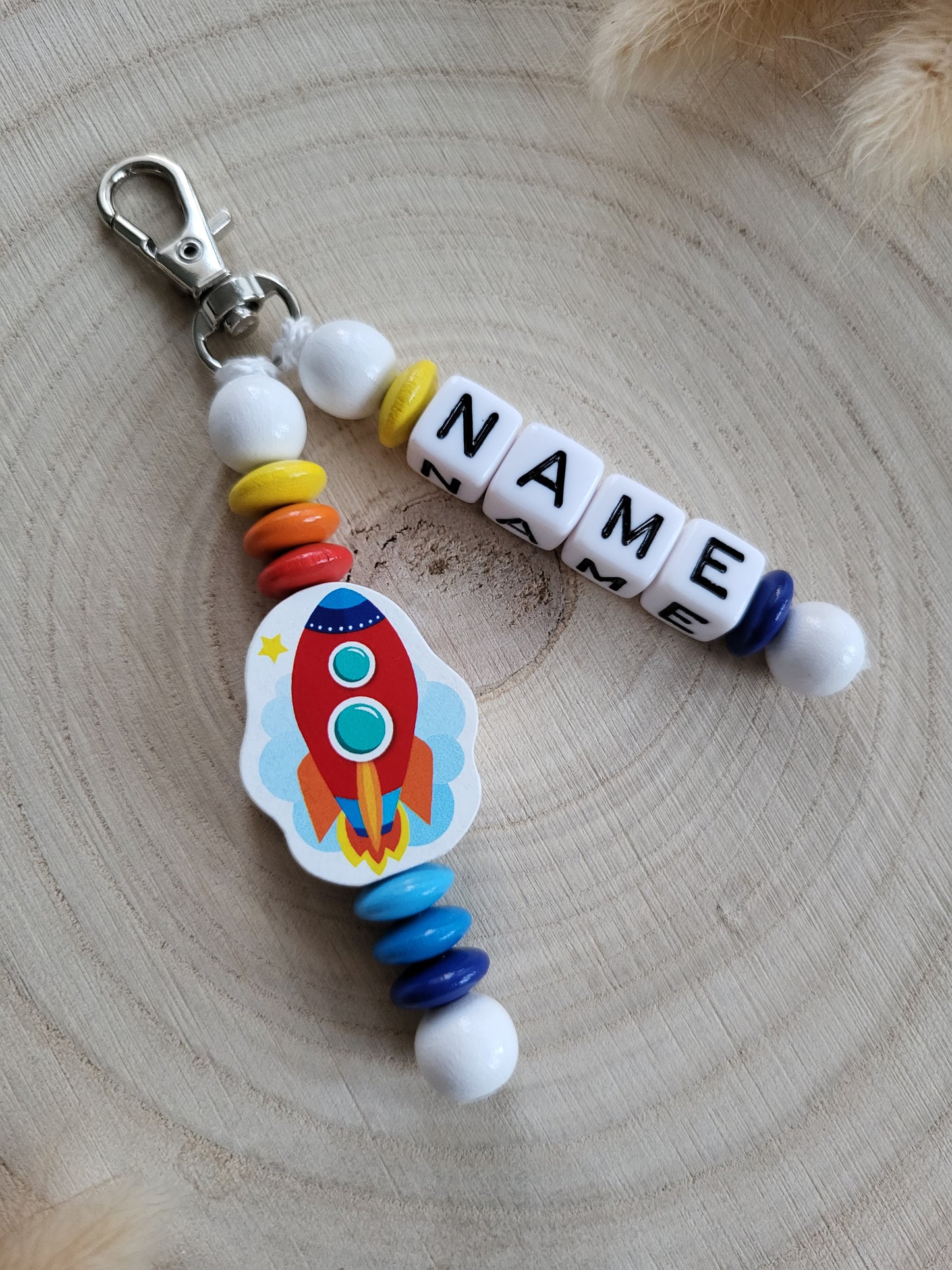 Anhänger Rakete Personalisiert