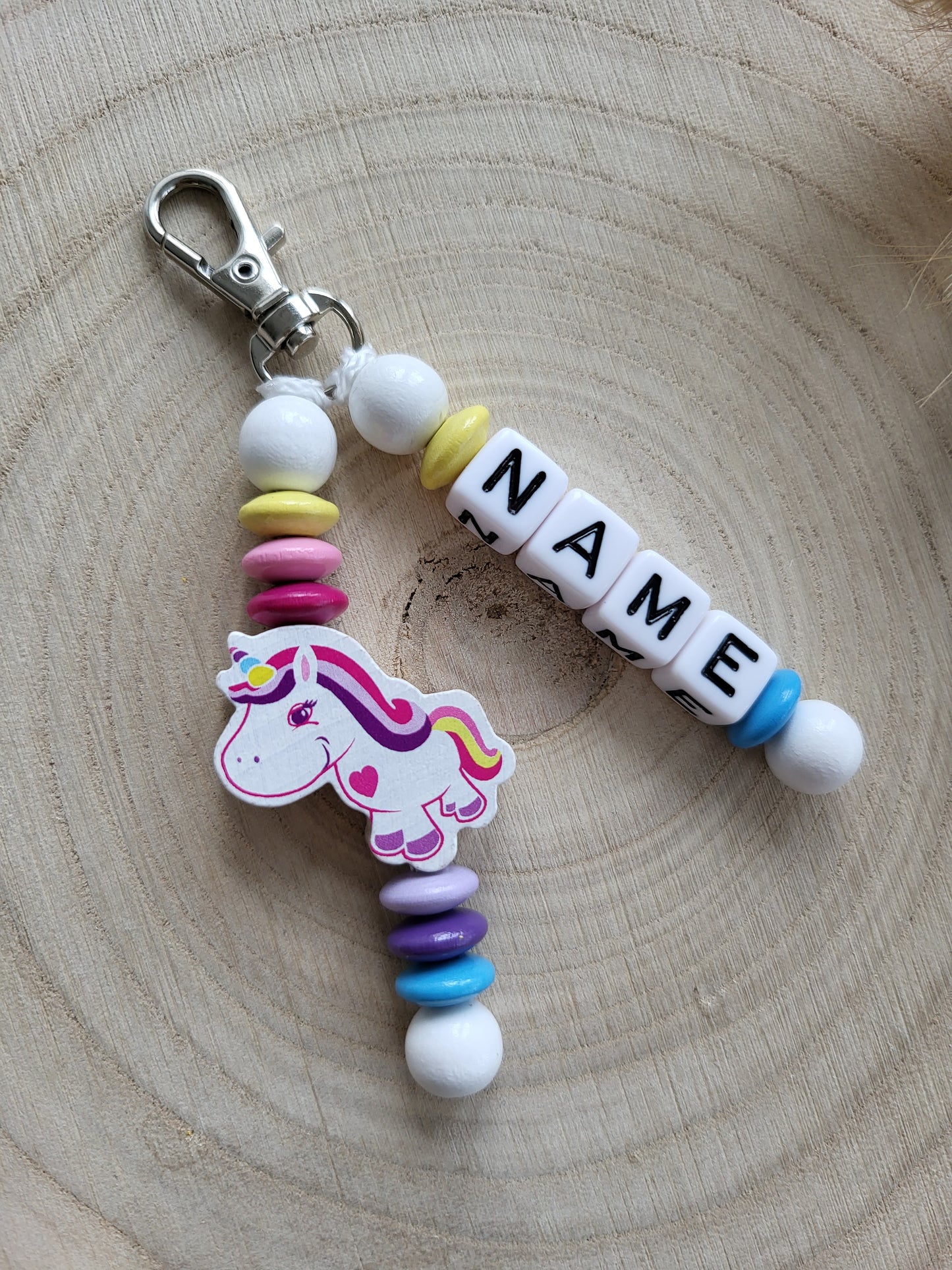 Anhänger Einhorn Herz Personalisiert