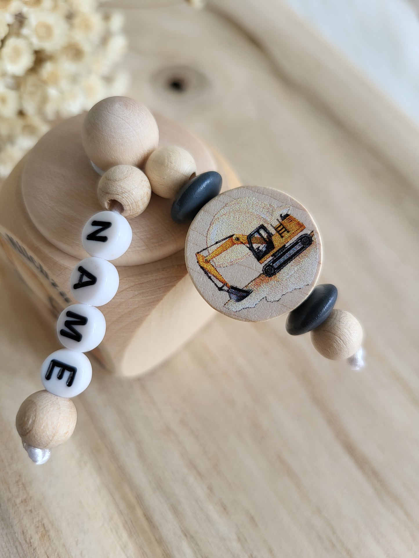 Milchzahndose Kettenbagger Personalisiert