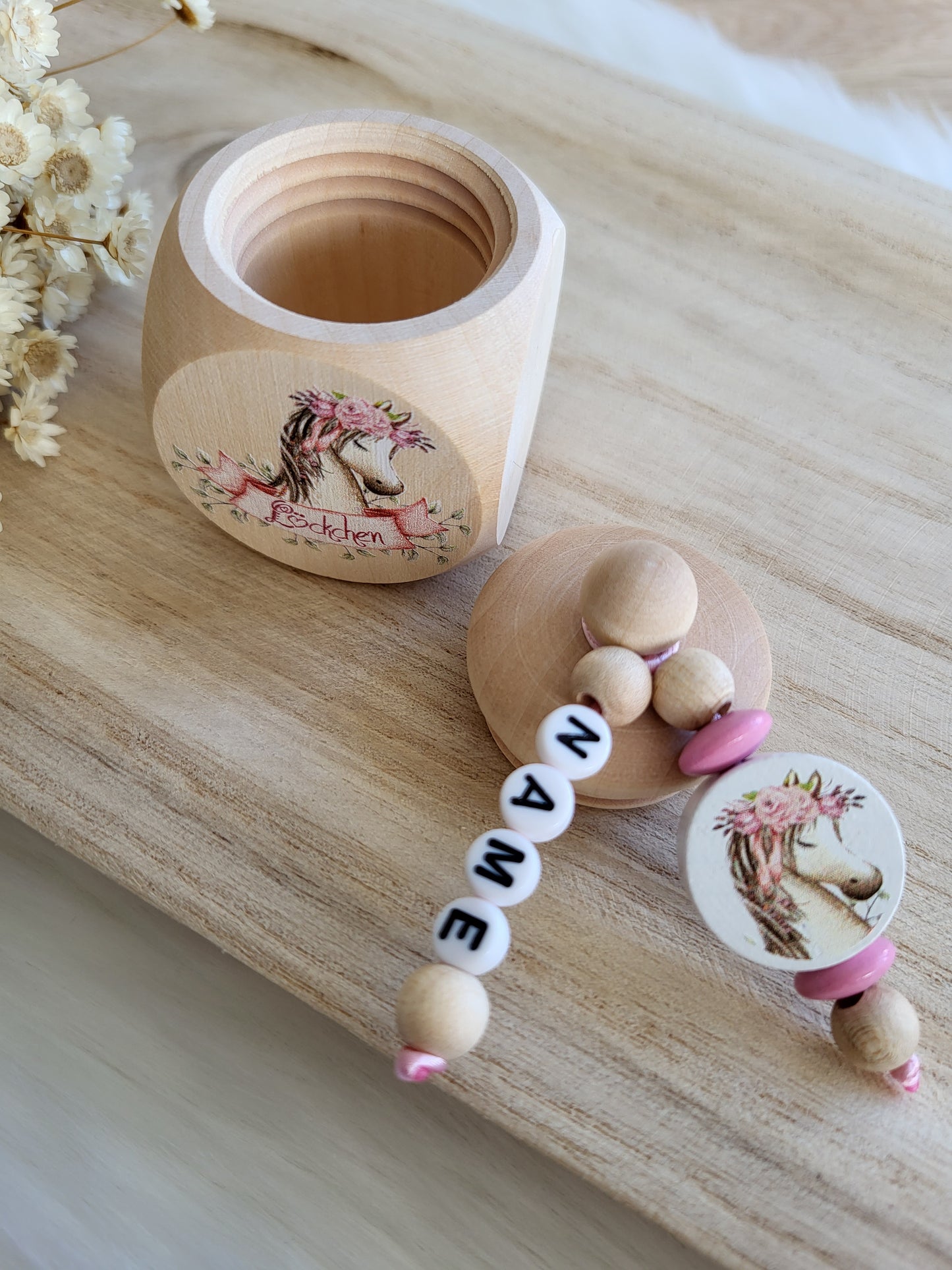 Löckchendose Pony Personalisiert