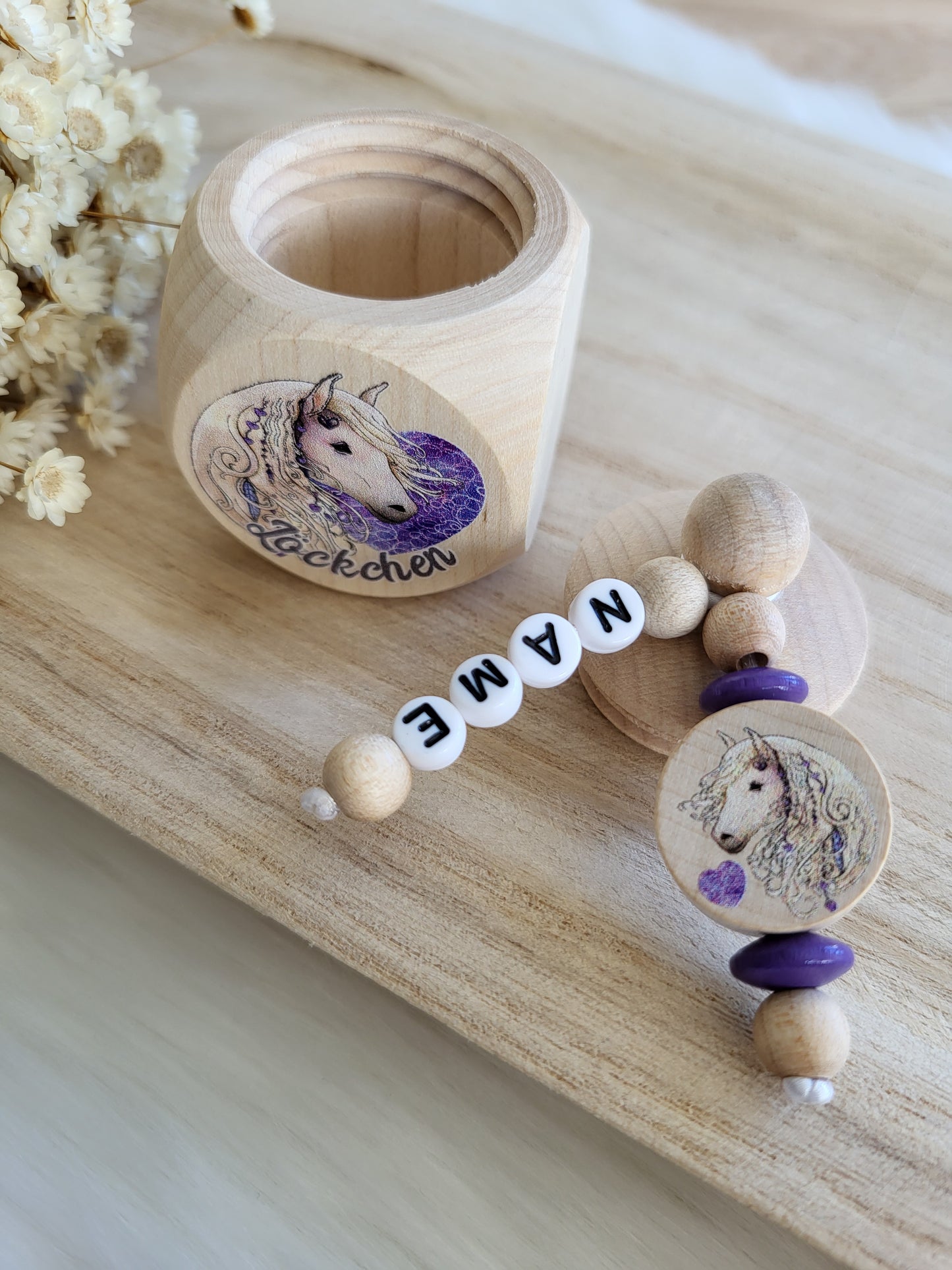Löckchendose Pferd Personalisiert