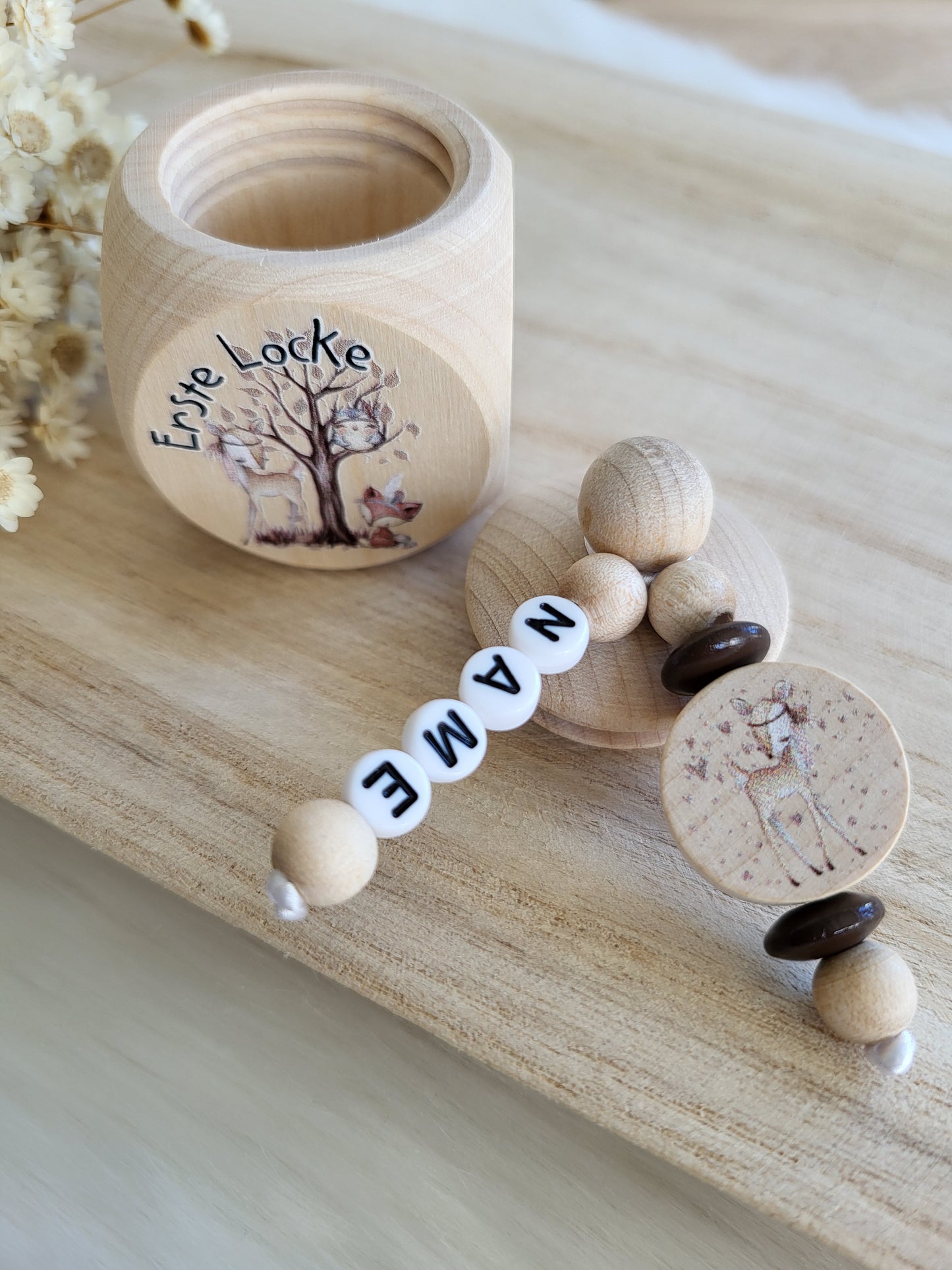 Löckchendose Waldtiere Personalisiert