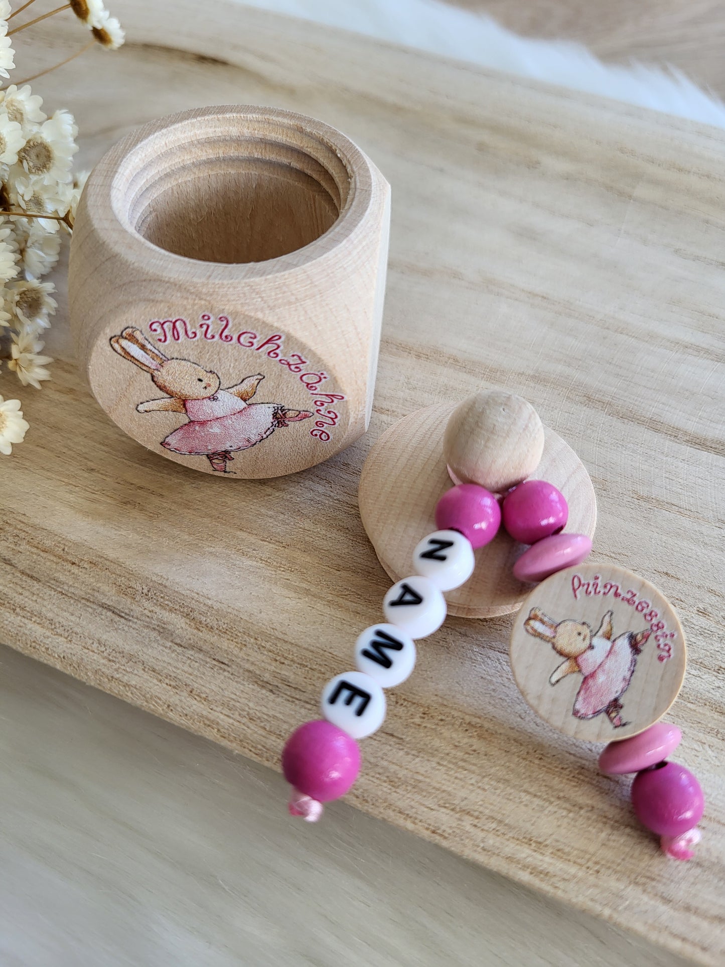 Milchzahndose Ballerina Hase Personalisiert