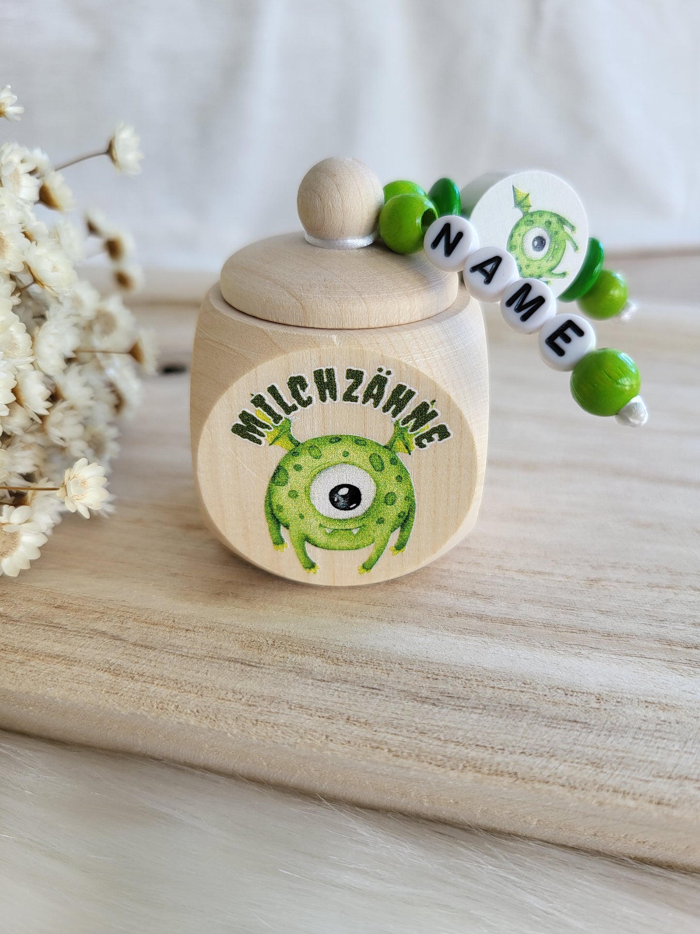 Milchzahndose Monster Personalisiert