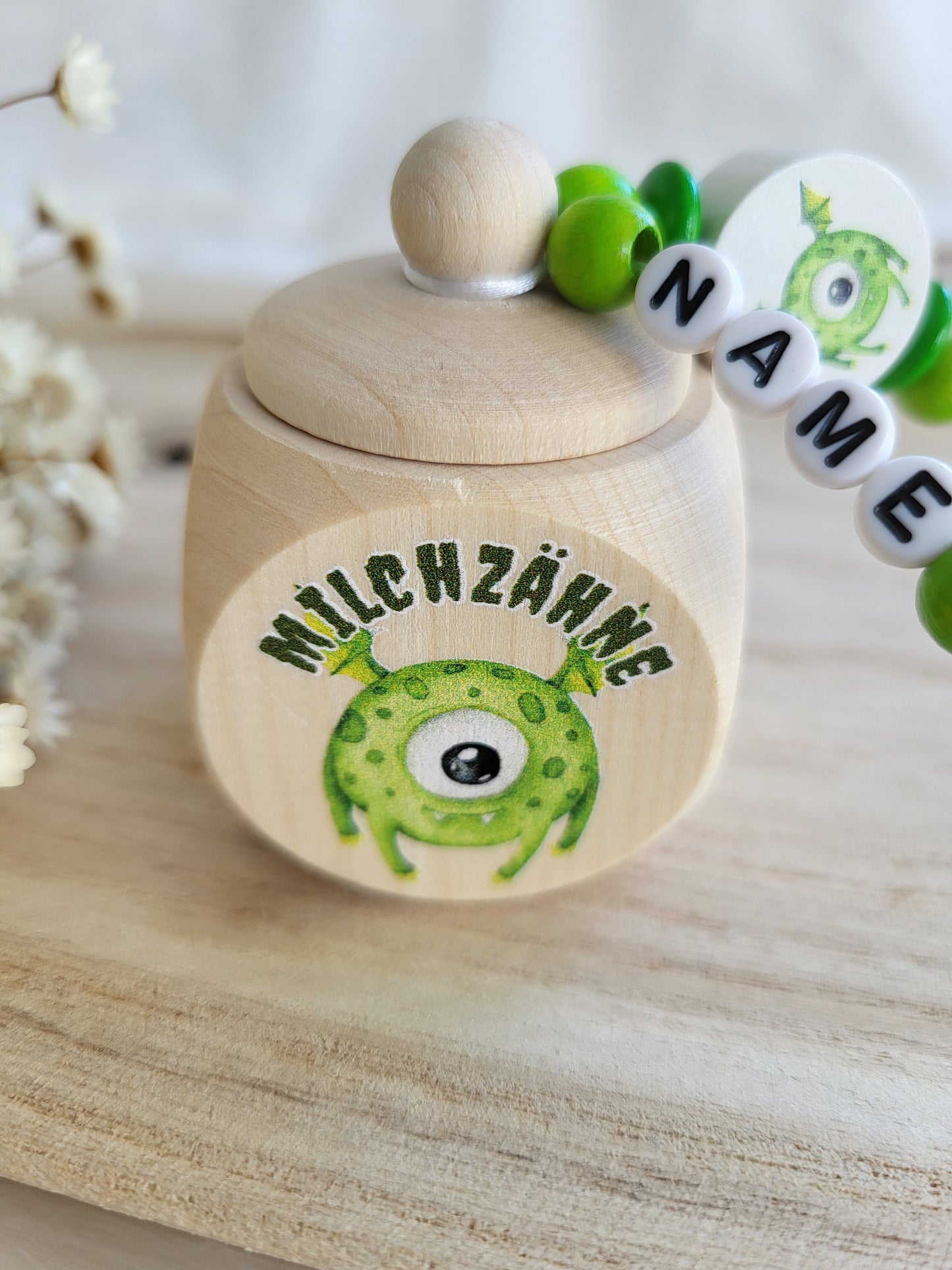 Milchzahndose Monster Personalisiert