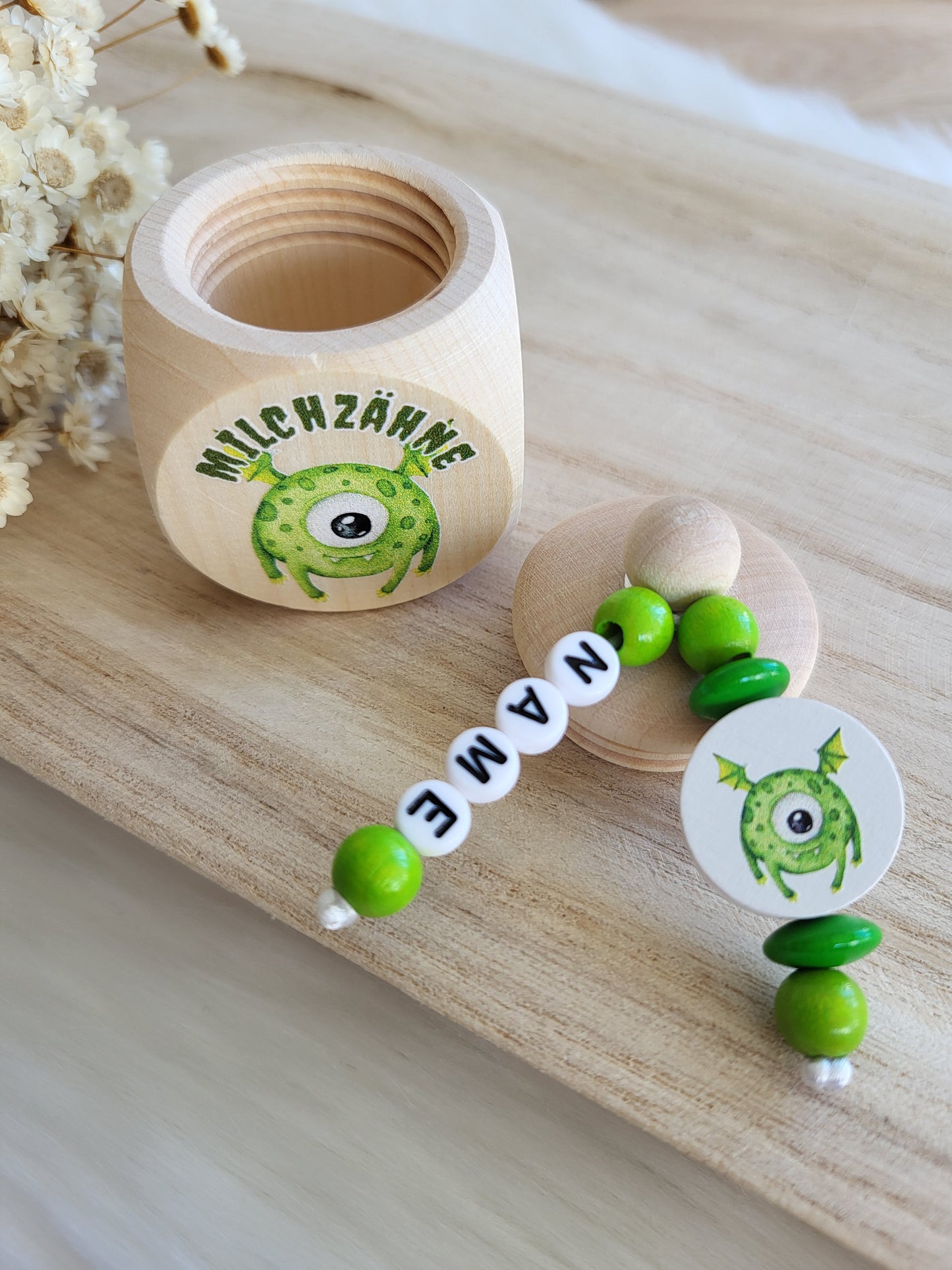 Milchzahndose Monster Personalisiert