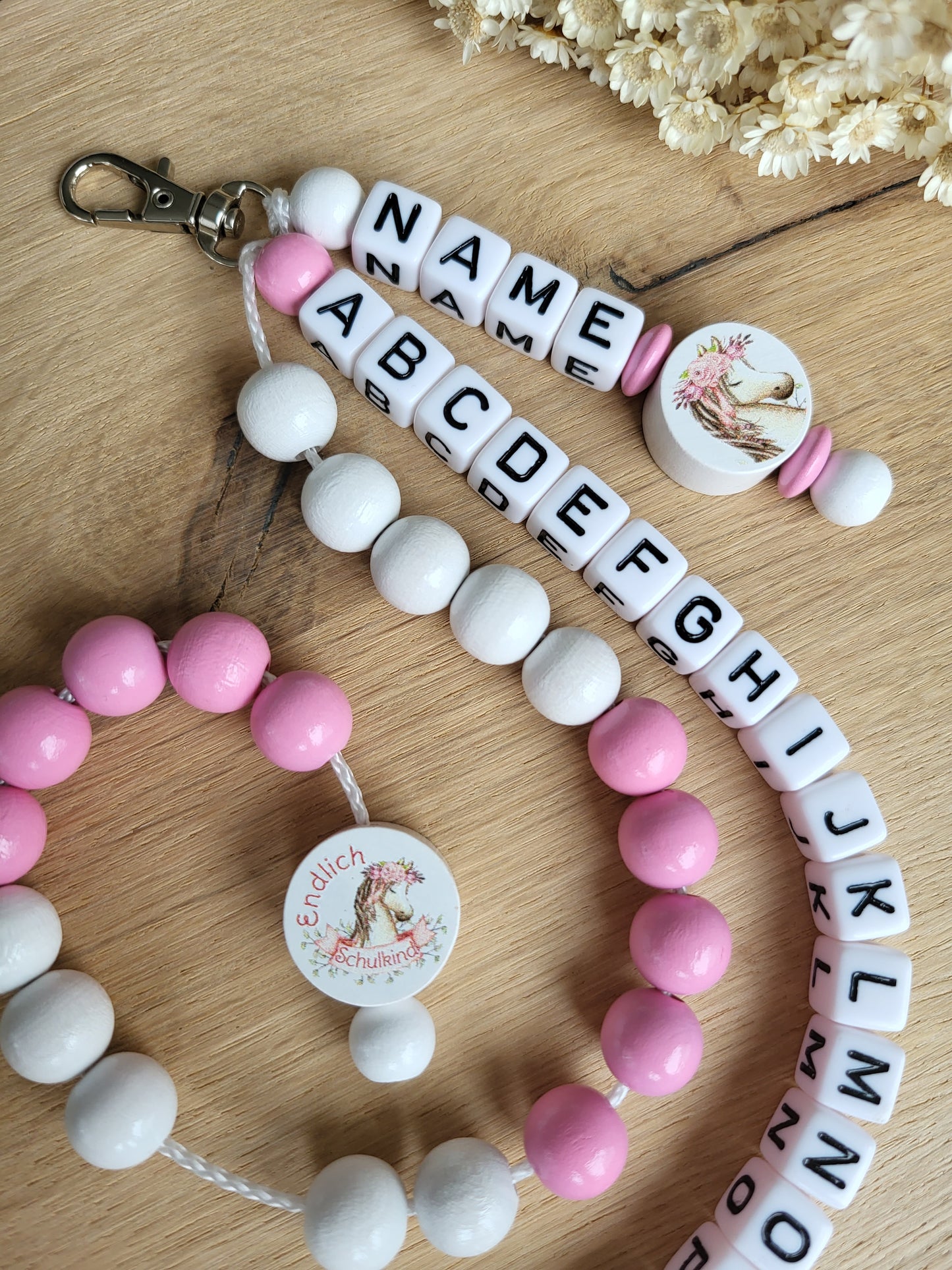 ABC-Rechenkette Pony Personalisiert