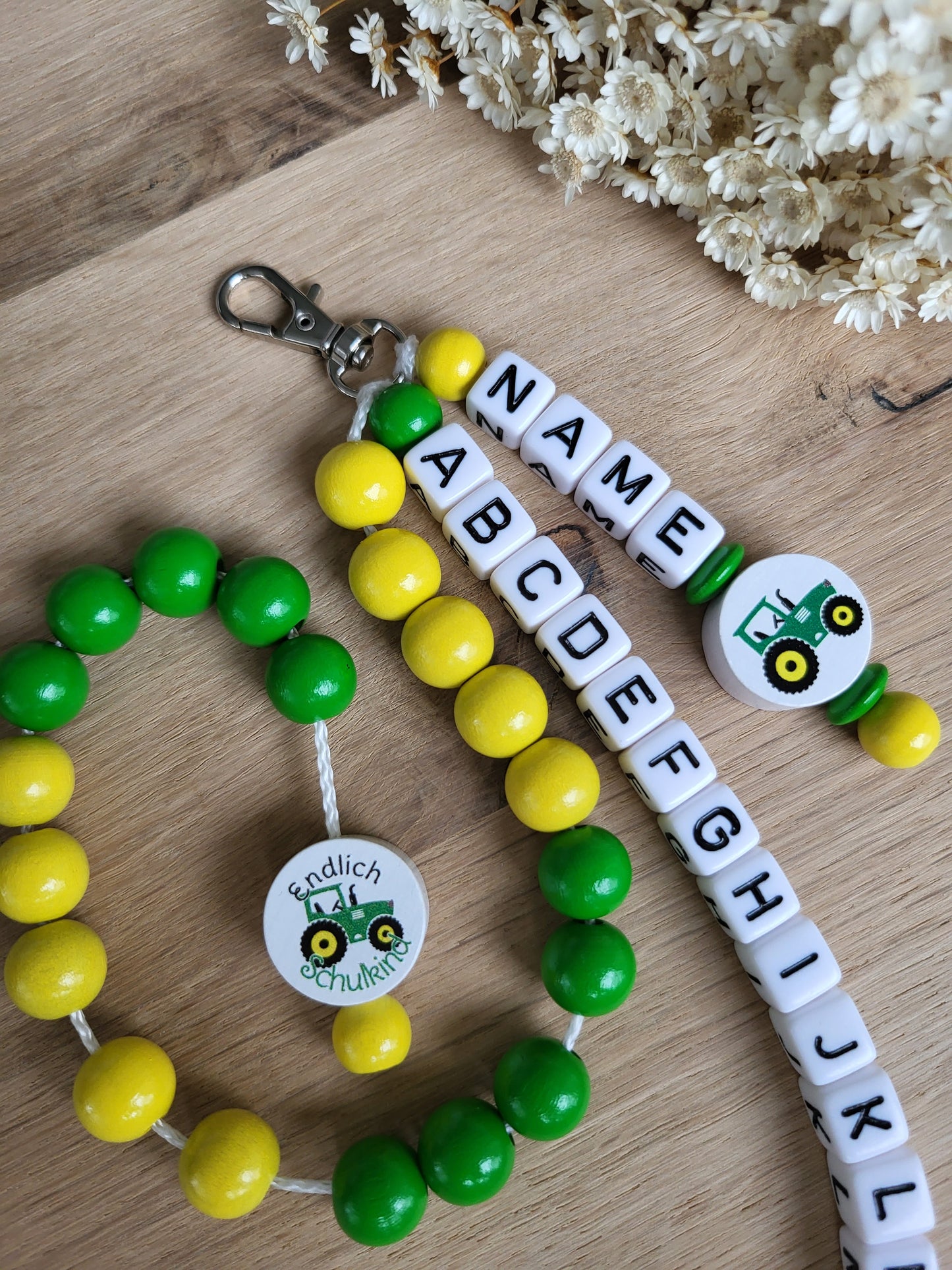 ABC-Rechenkette Traktor Personalisiert