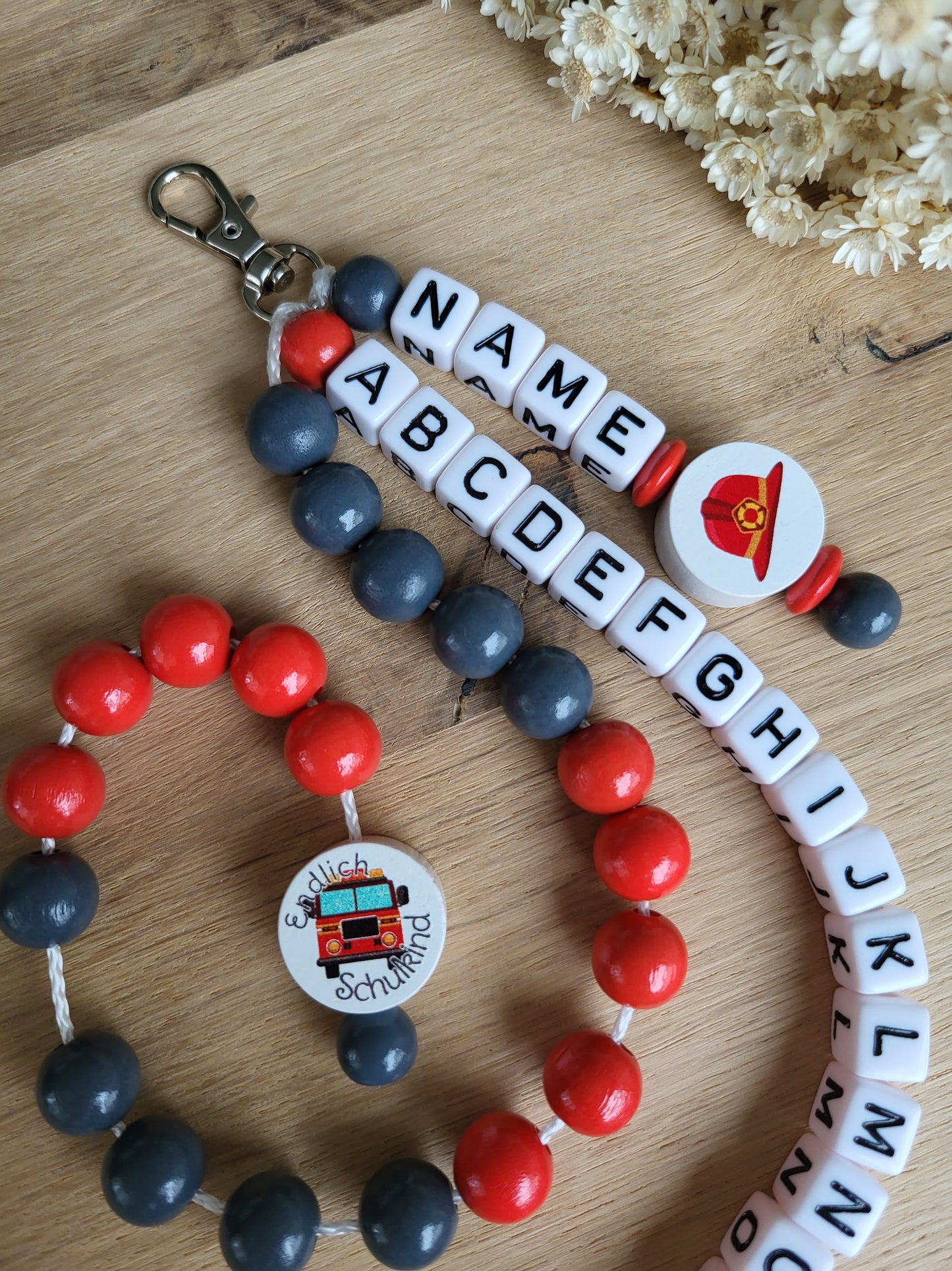 ABC-Rechenkette Feuerwehr Personalisiert