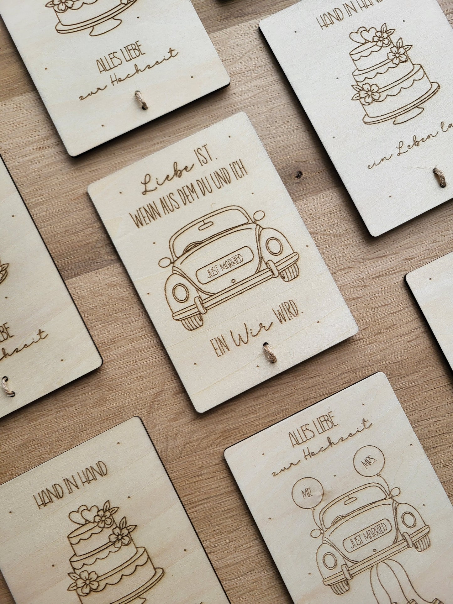 Geldgeschenkkarte Hochzeit - Auto - Liebe ist