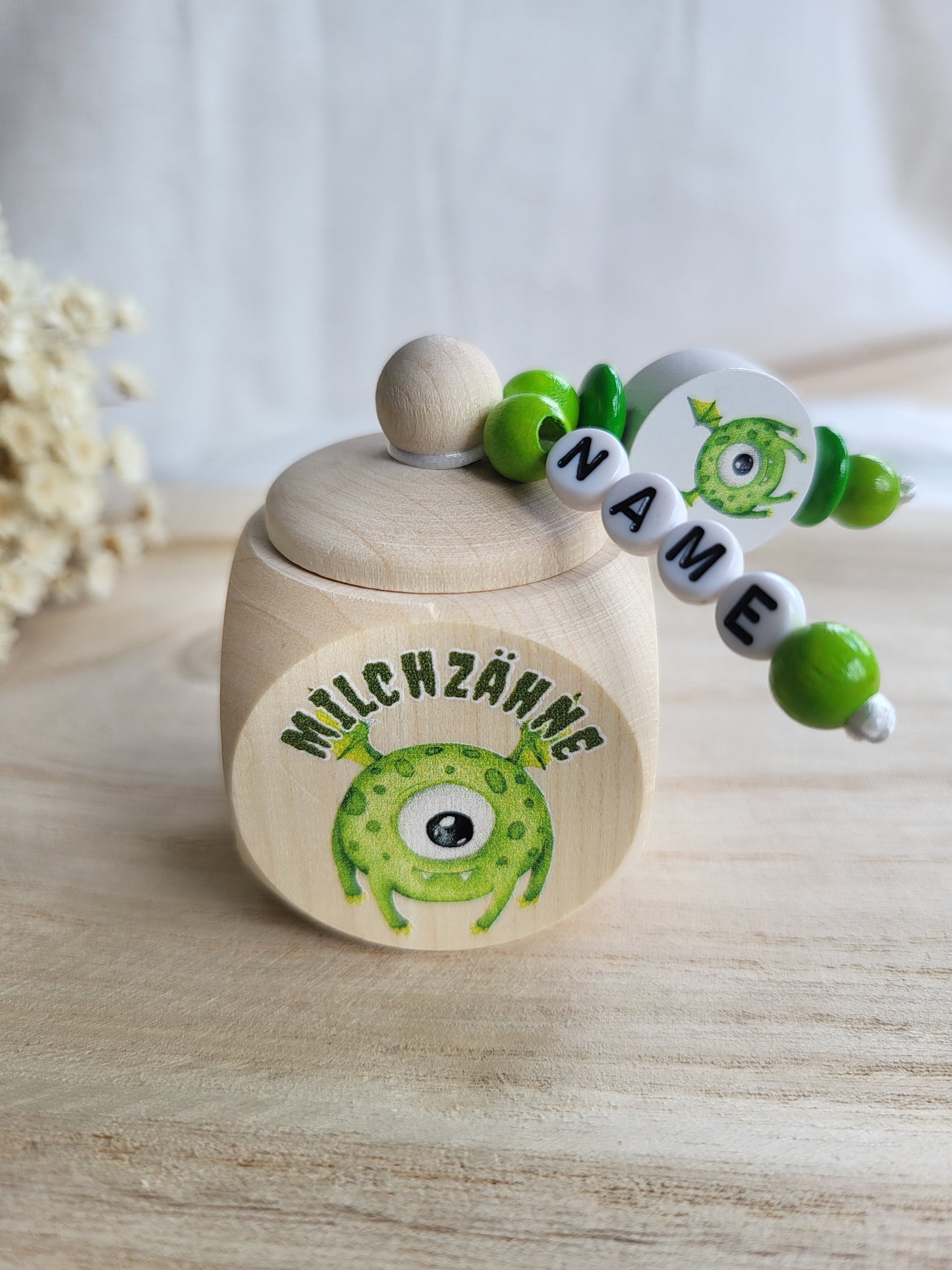 Milchzahndose Monster Personalisiert