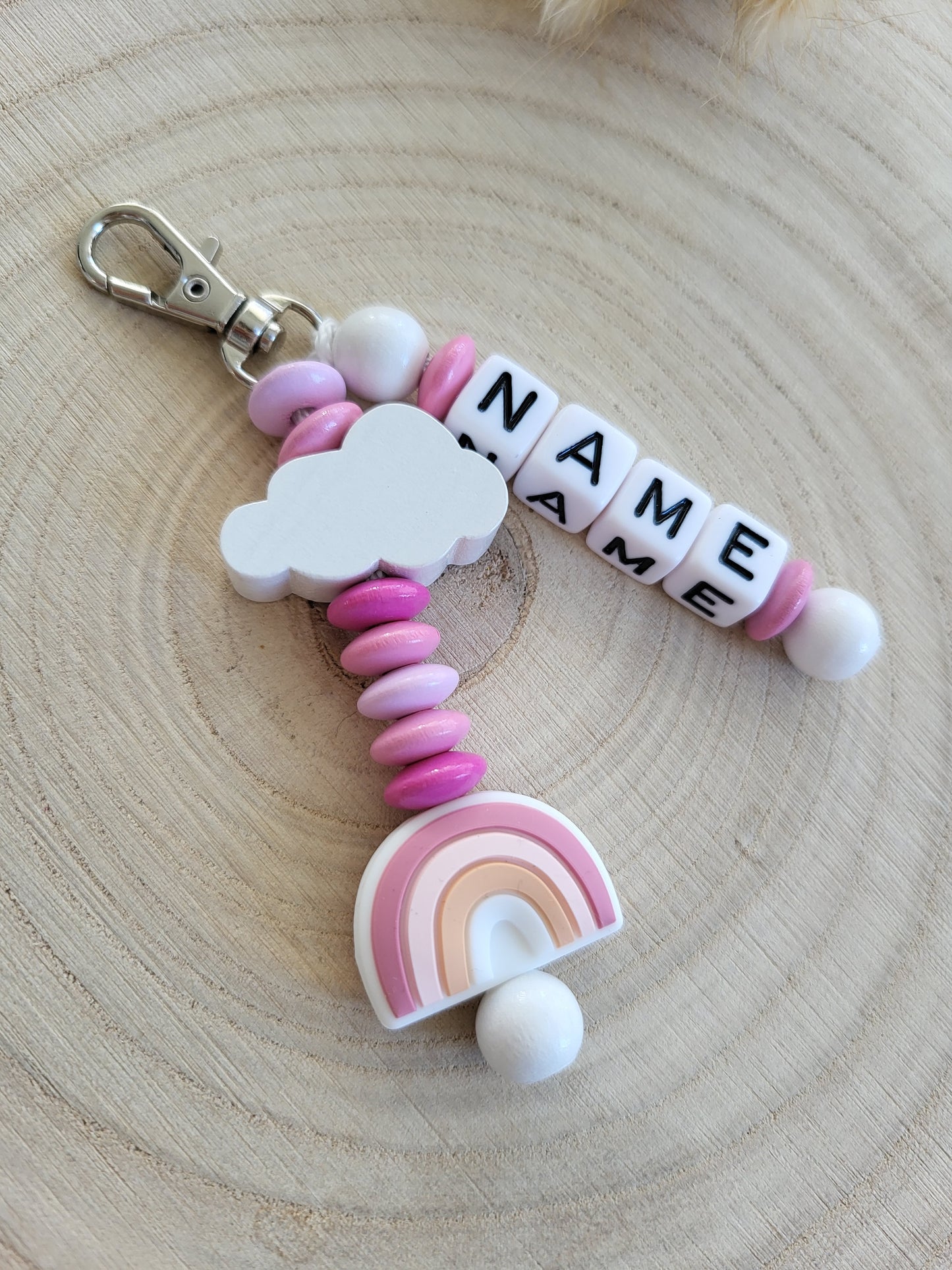 Anhänger Regenbogen Wolke Personalisiert