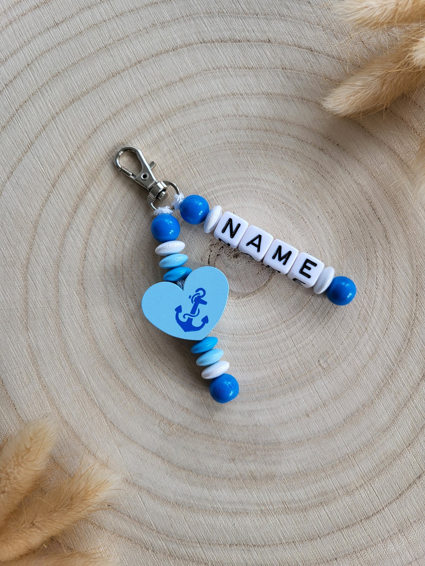 Anhänger Herz mit Anker Personalisiert