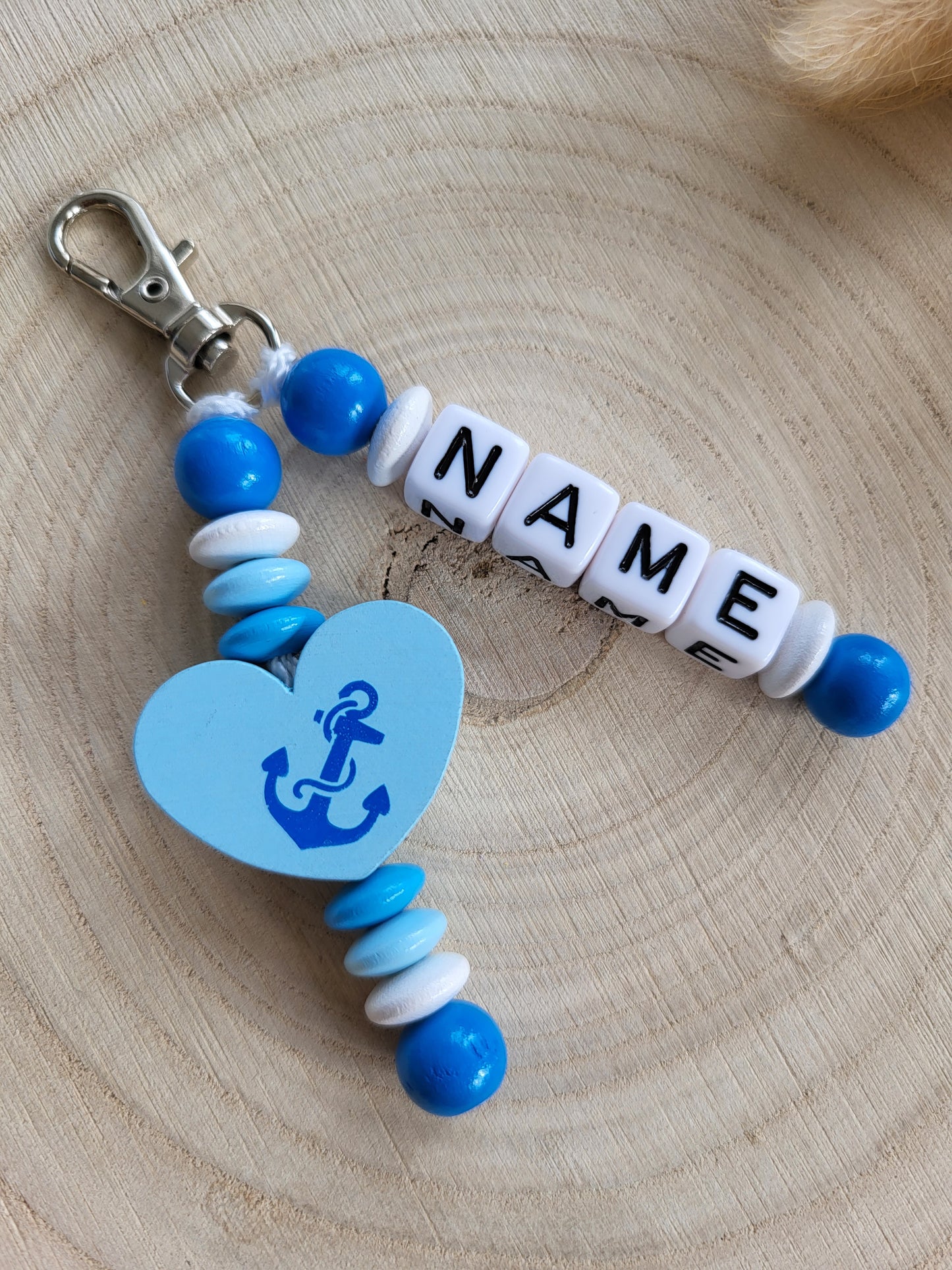 Anhänger Herz mit Anker Personalisiert