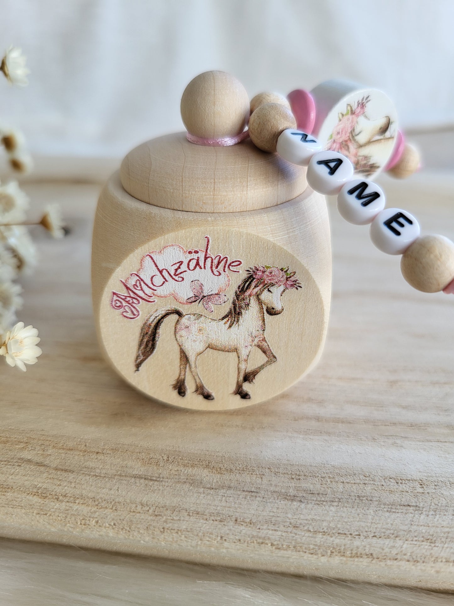 Milchzahndose Pony Personalisiert