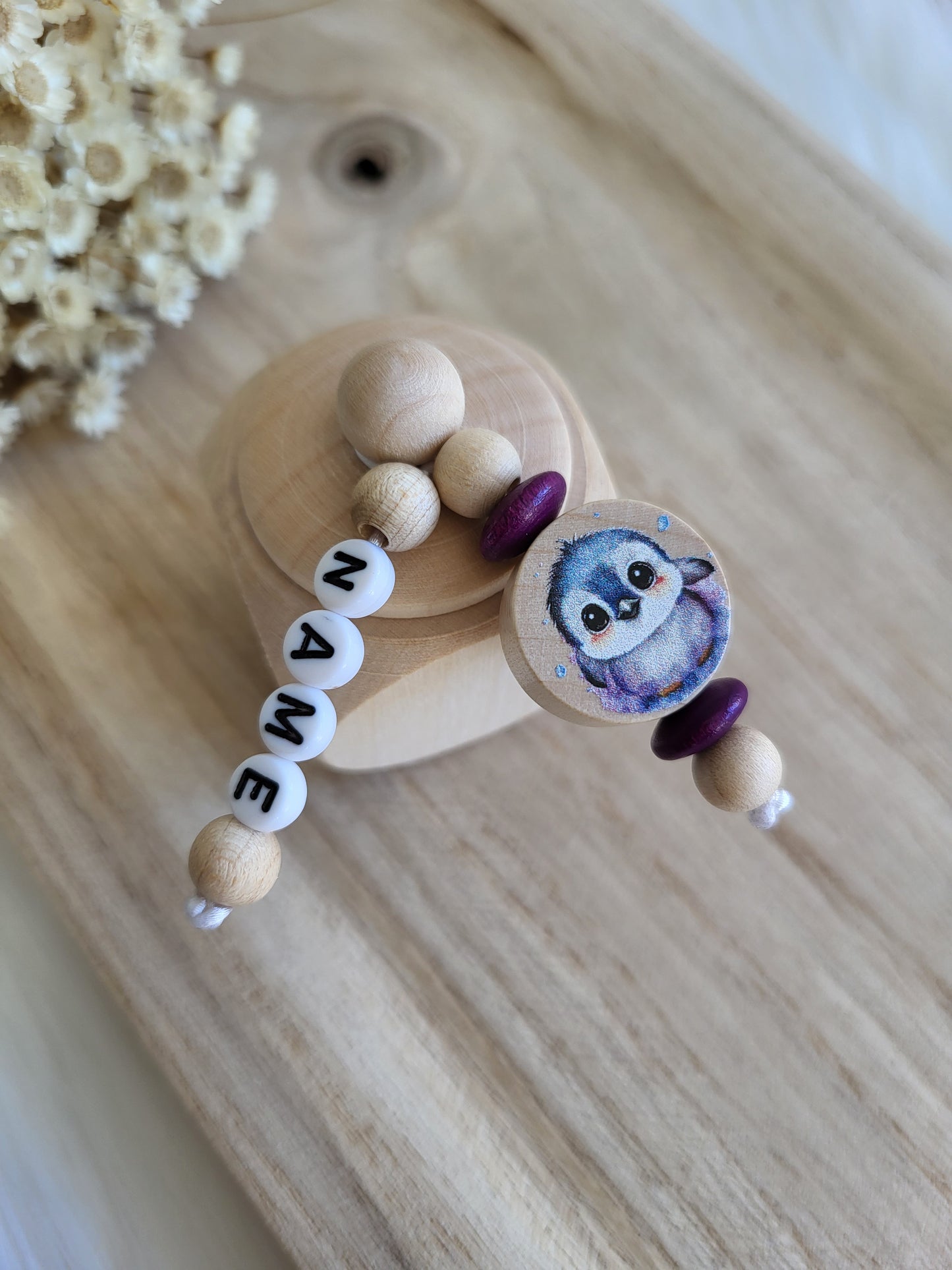 Milchzahndose Pinguin Personalisiert