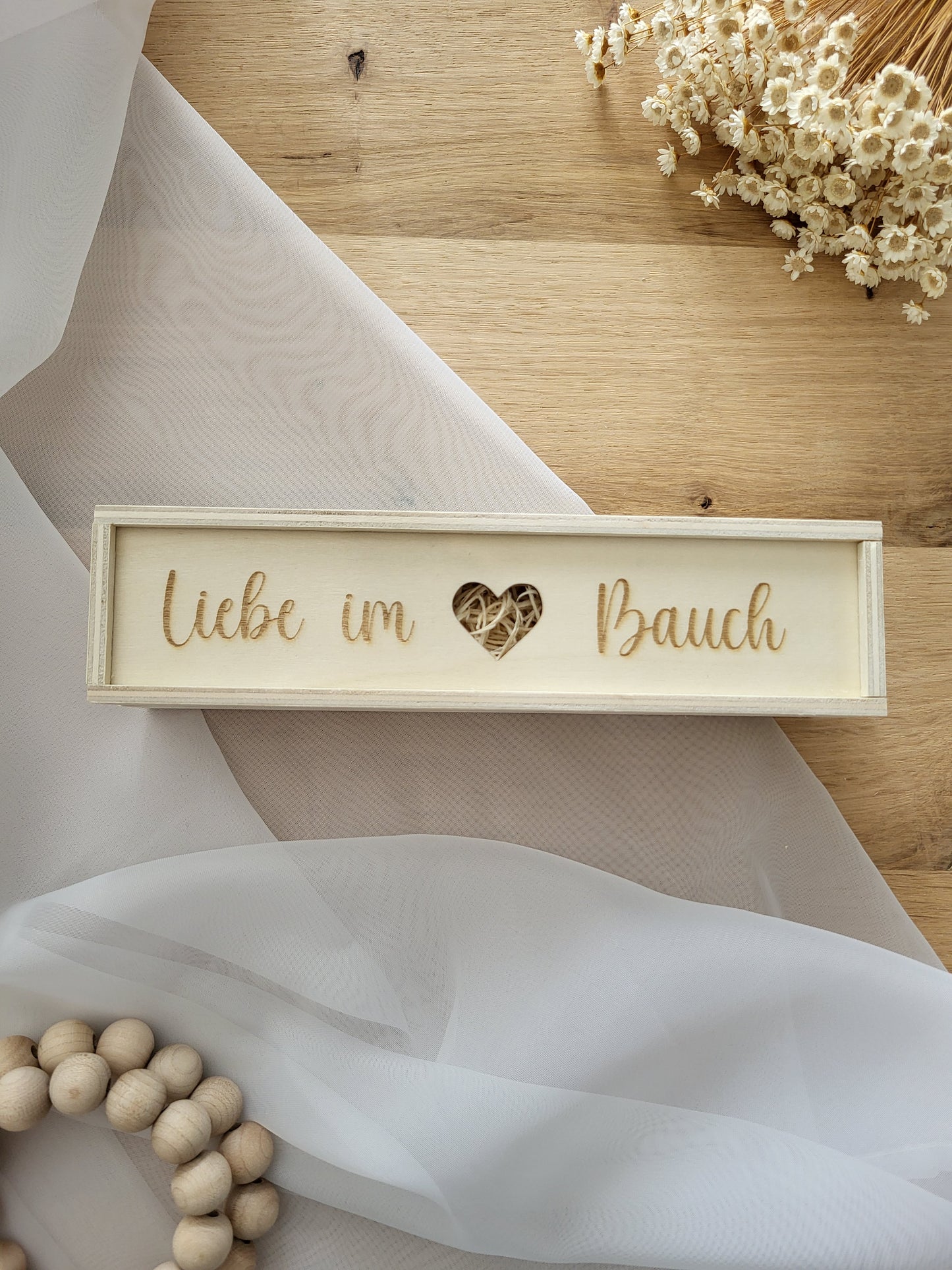 Schwangerschaftstest Box - Liebe im Bauch