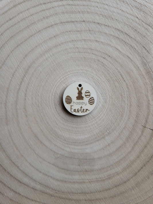 Geschenkanhänger Ostern - happy Easter Hase und Eier