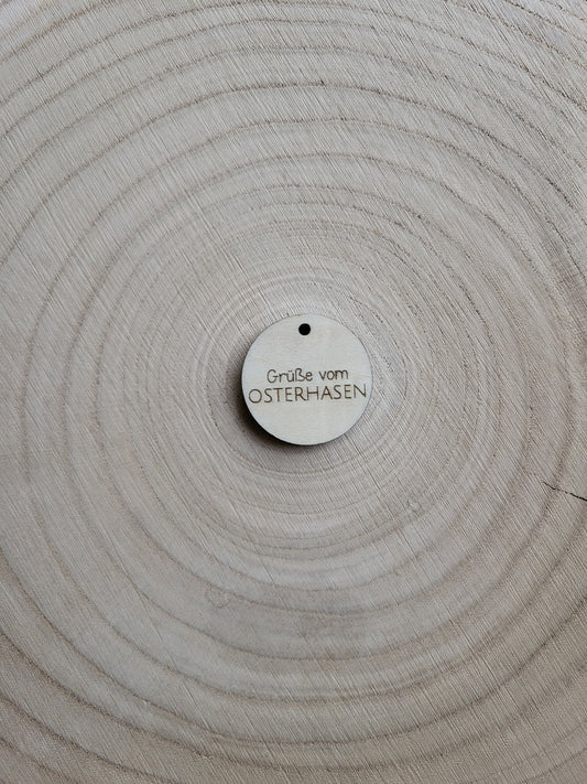 Geschenkanhänger Ostern - Grüße vom Osterhasen