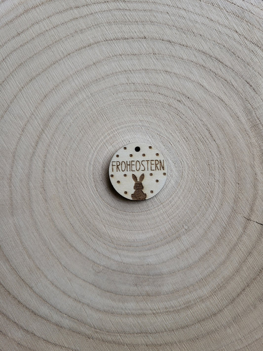 Geschenkanhänger Ostern - Frohe Ostern Hase Punkte