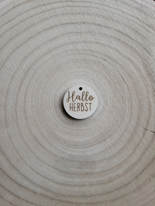 Geschenkanhänger Herbst - Hallo Herbst