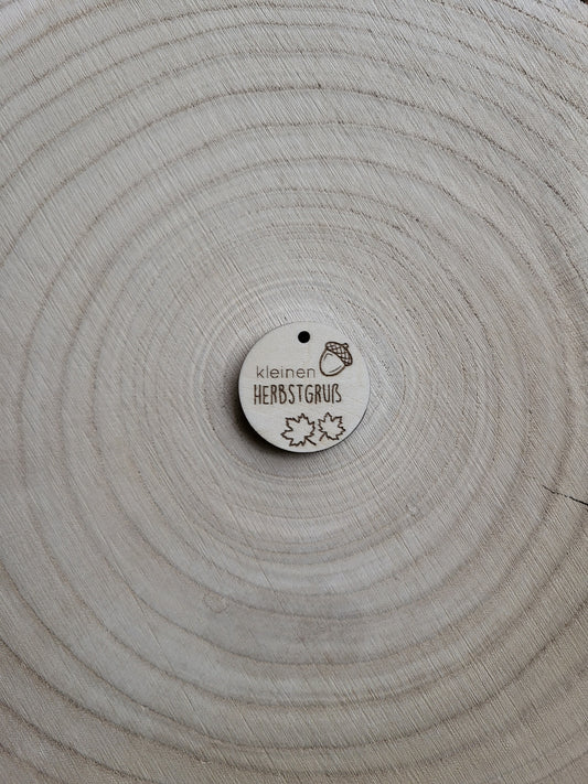 Geschenkanhänger Herbst - kleinen Herbstgruß