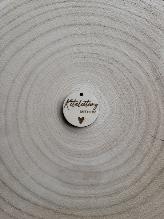 Geschenkanhänger Mit Herz - Kitaleitung