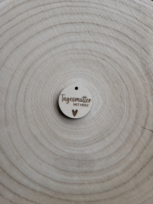 Geschenkanhänger Mit Herz - Tagesmutter