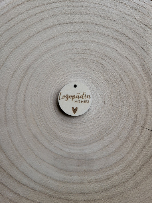 Geschenkanhänger Mit Herz - Logopädin