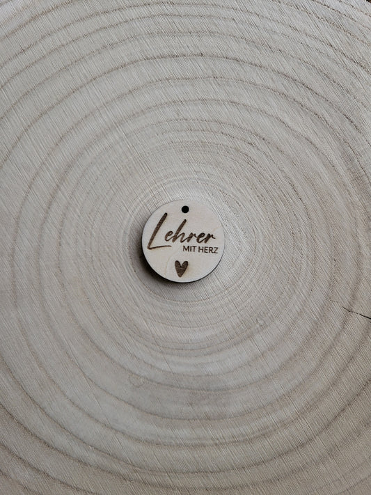 Geschenkanhänger Mit Herz - Lehrer