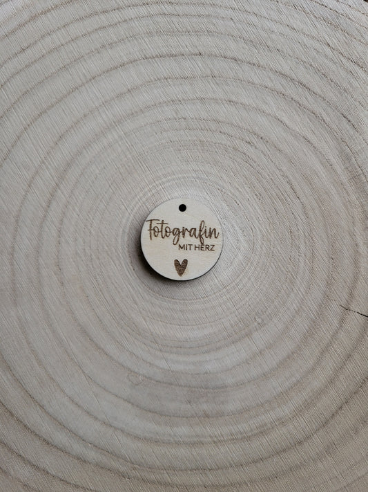 Geschenkanhänger Mit Herz - Fotografin