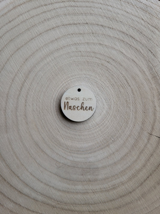 Geschenkanhänger Spruch - etwas zum Naschen