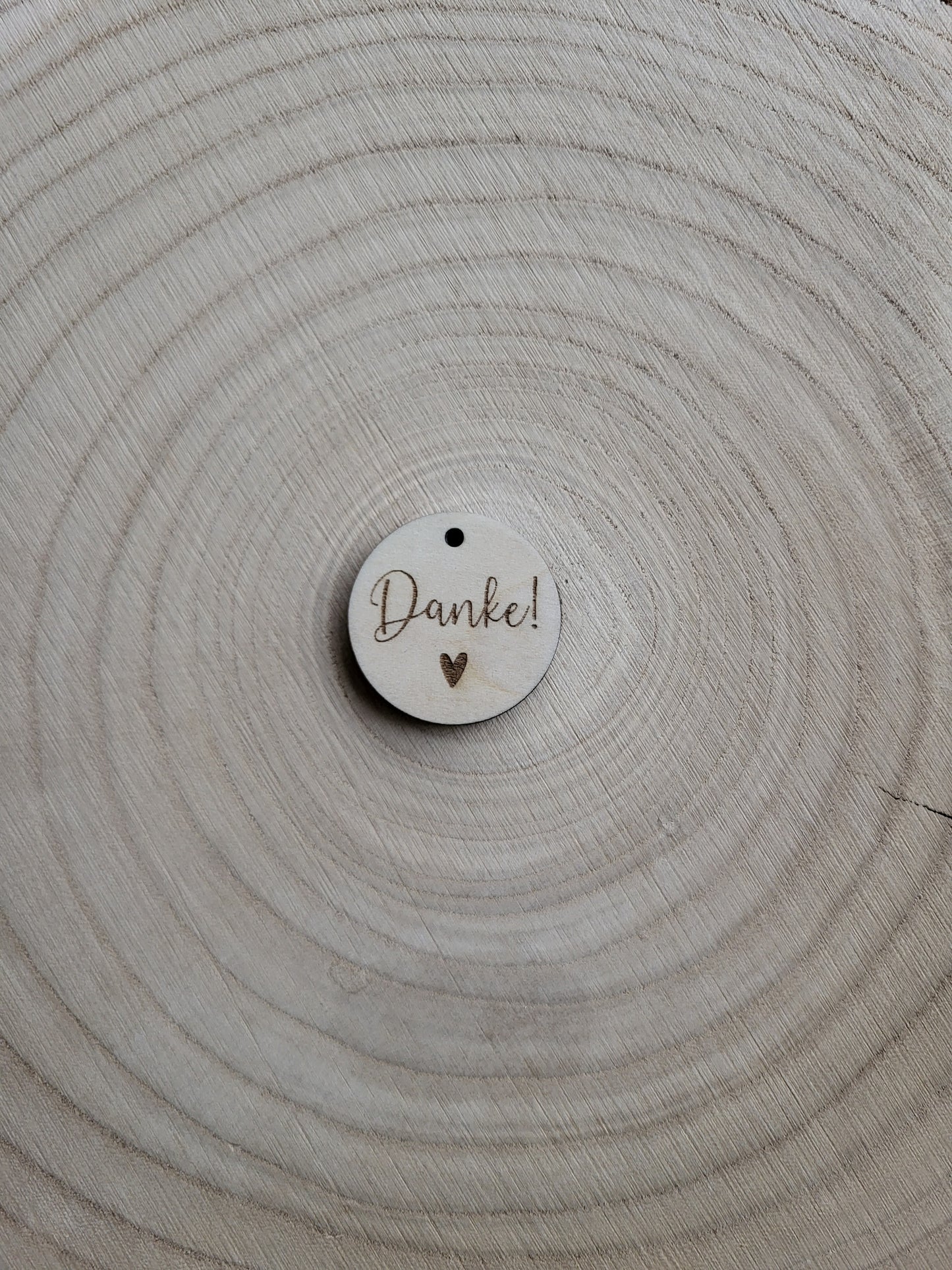 Geschenkanhänger Spruch - Danke! Herz