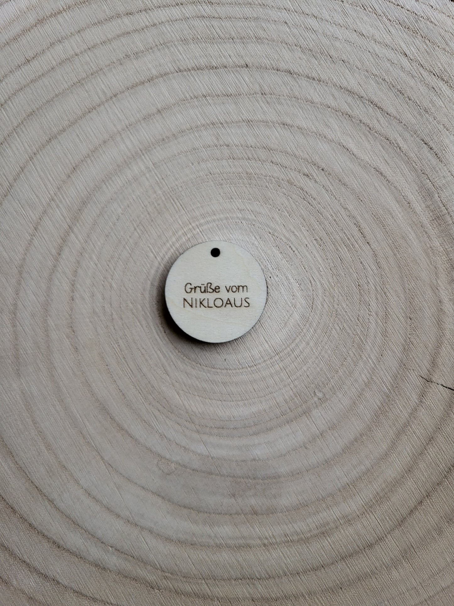 Geschenkanhänger Weihnachten - Grüße vom Nikolaus