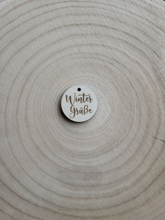 Geschenkanhänger Weihnachten - Winter Grüße