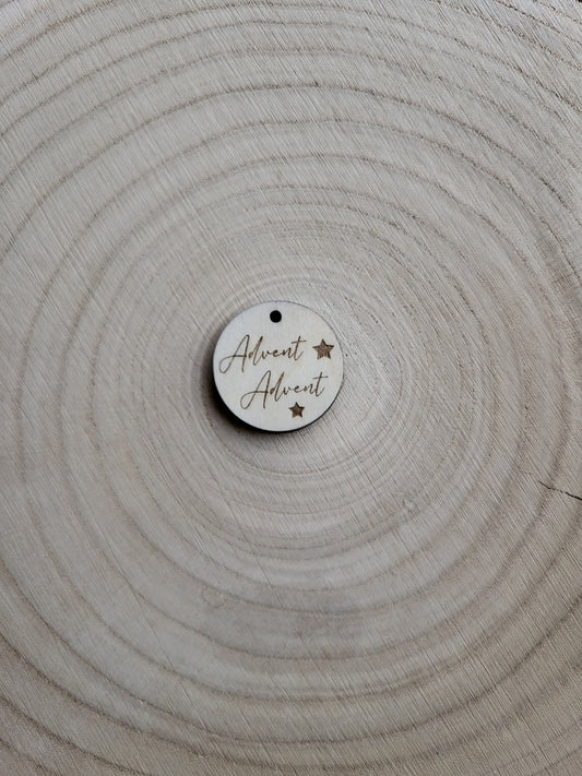 Geschenkanhänger Weihnachten - Advent Advent Sterne