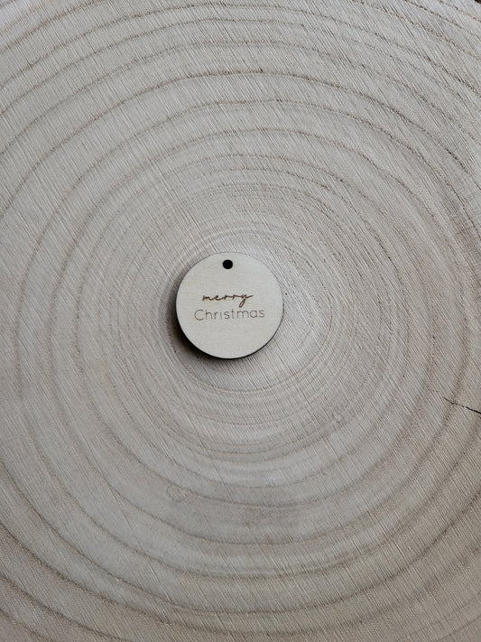 Geschenkanhänger Weihnachten - merry Christmas