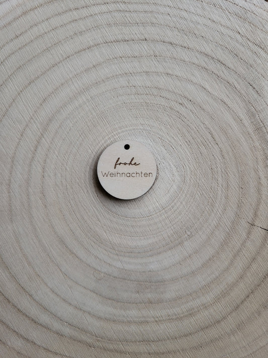 Geschenkanhänger Weihnachten - frohe Weihnachten