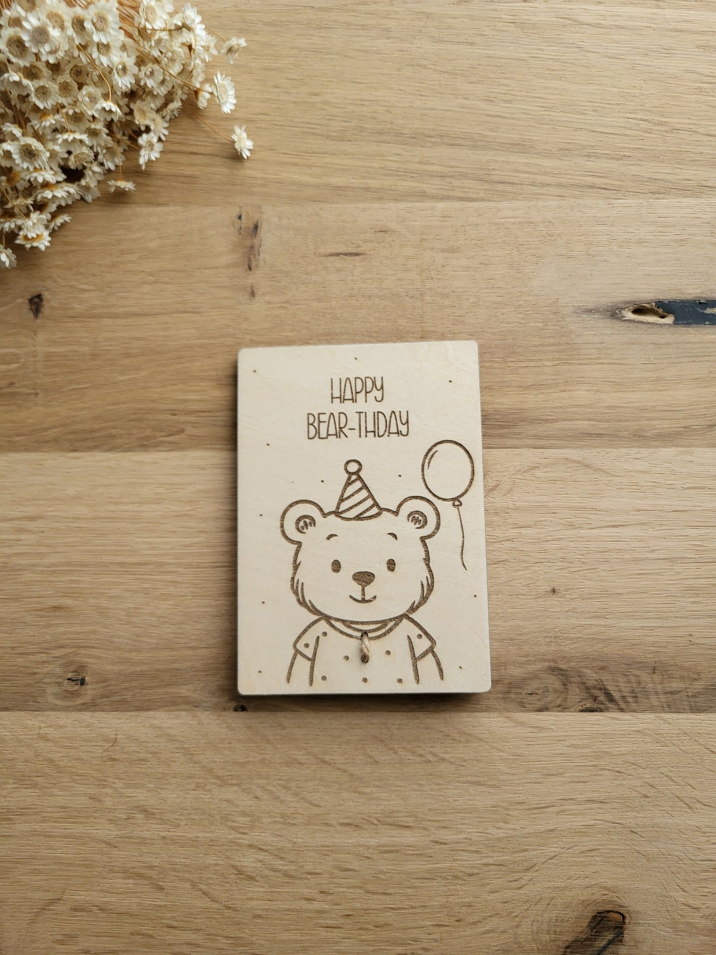 Geldgeschenkkarte Bär