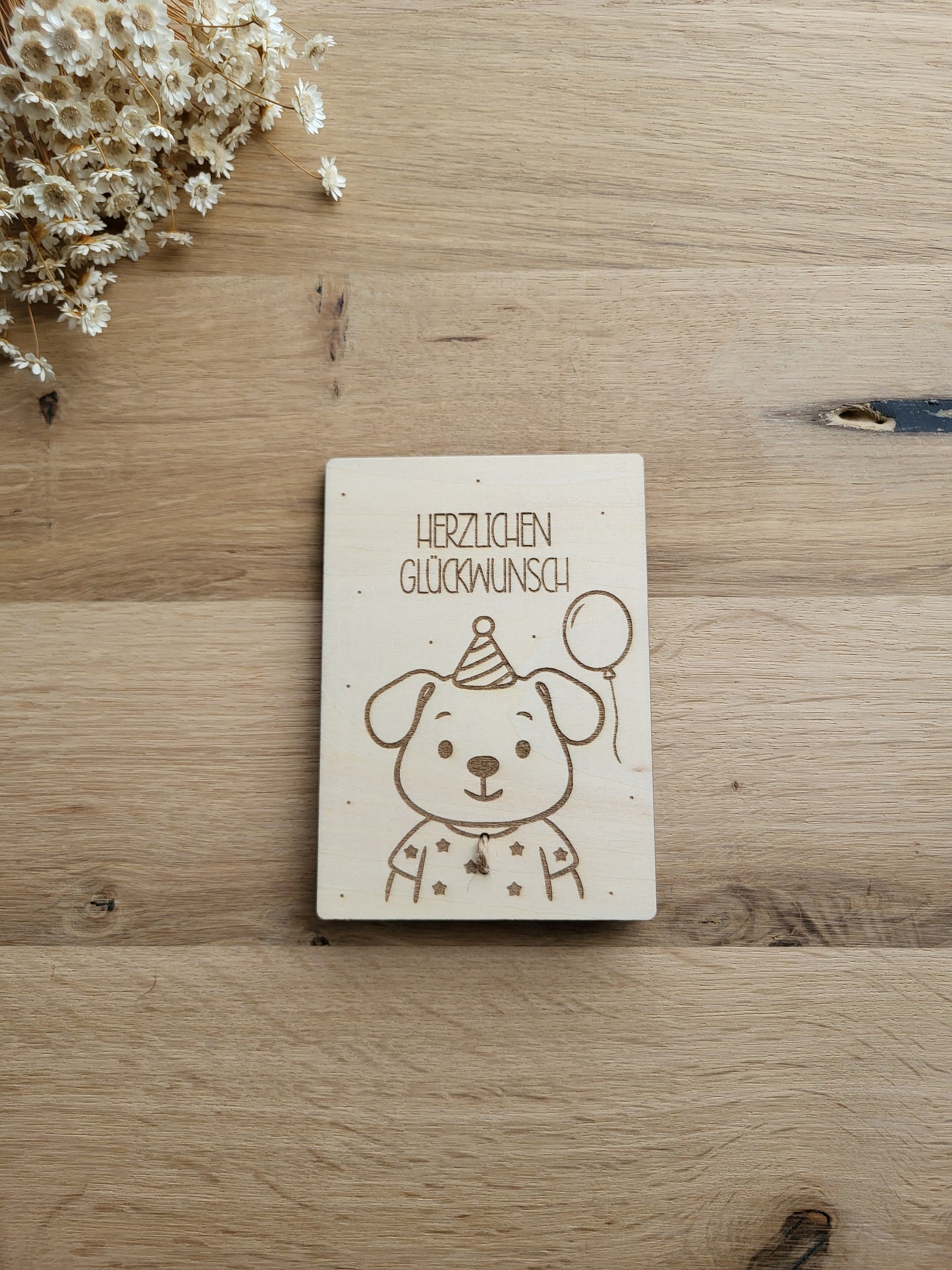 Geldgeschenkkarte Hund