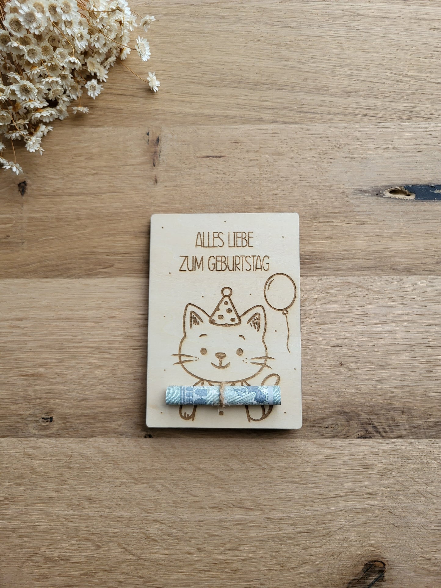 Geldgeschenkkarte Katze