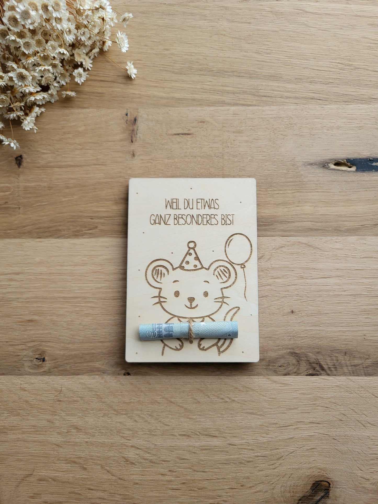 Geldgeschenkkarte Maus