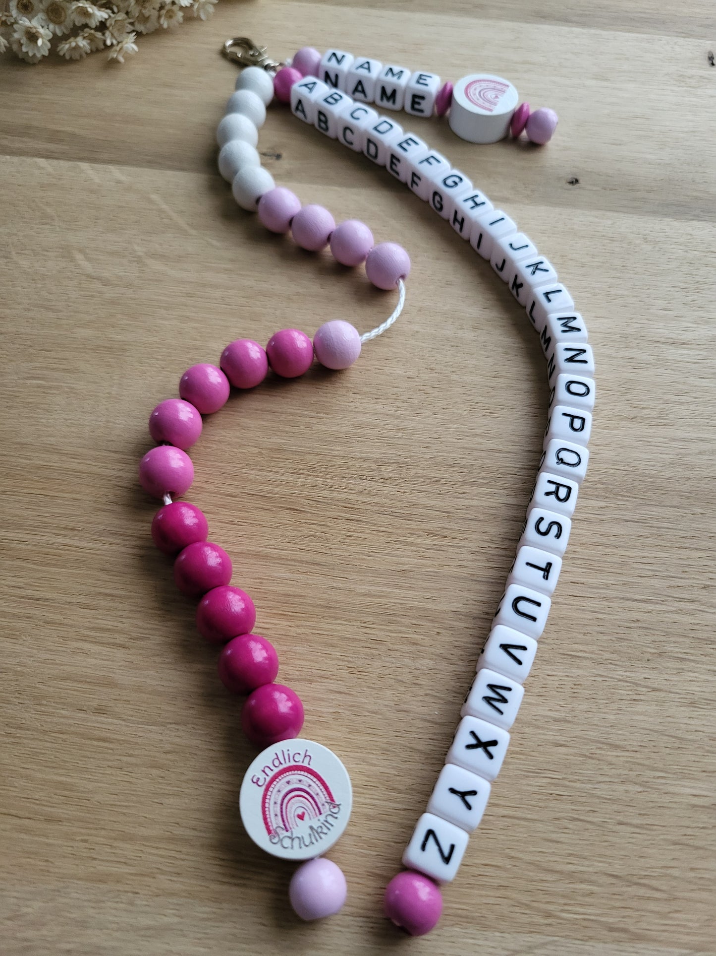 ABC - Rechenkette - Regenbogen Personalisiert