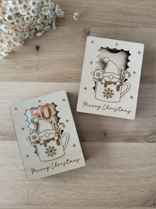 Geldgeschenk Weihnachten - Wichtel - Merry Christmas