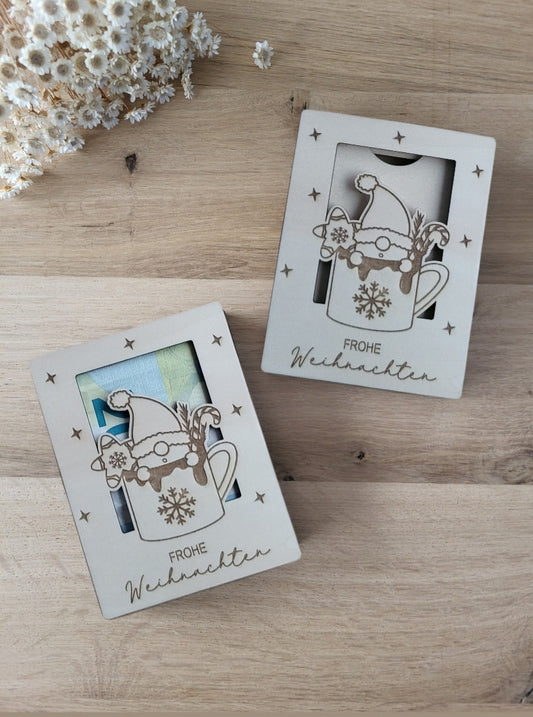 Geldgeschenk Weihnachten - Wichtel - Frohe Weihnachten