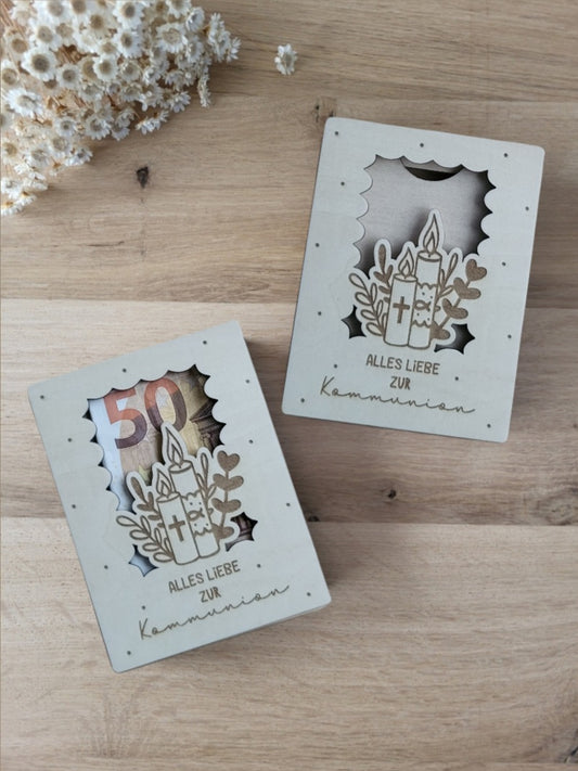 Geldgeschenk Kerze - Kommunion