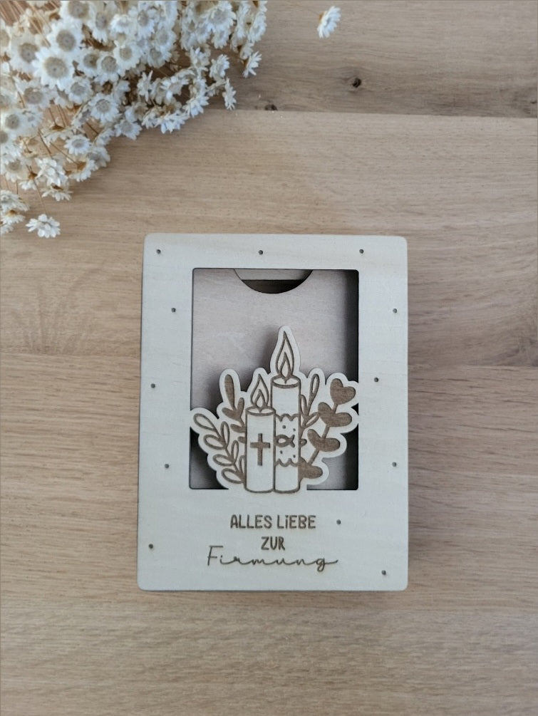 Geldgeschenk Kerze - Firmung